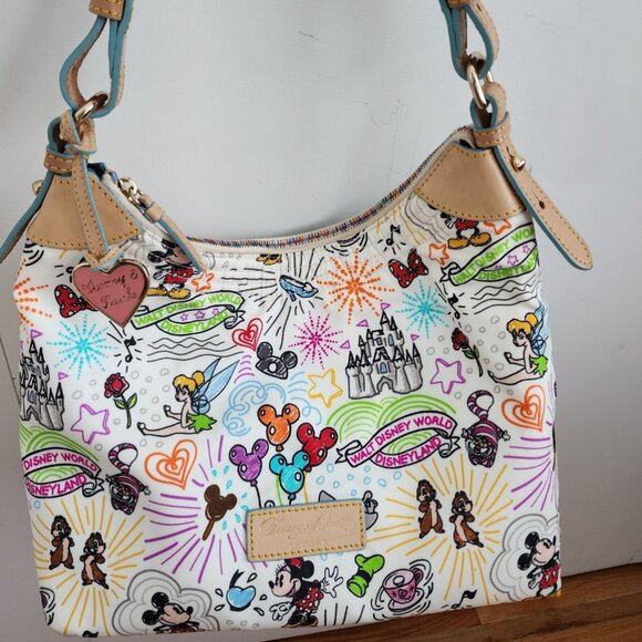 Dooney & Bourke Disney Sketch Hobo – Rare Blue Lining Edition - Picture 1 of 5